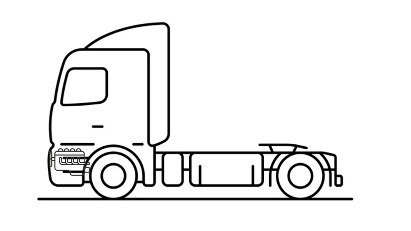 Diagrama de instalação em cavalo de carreta